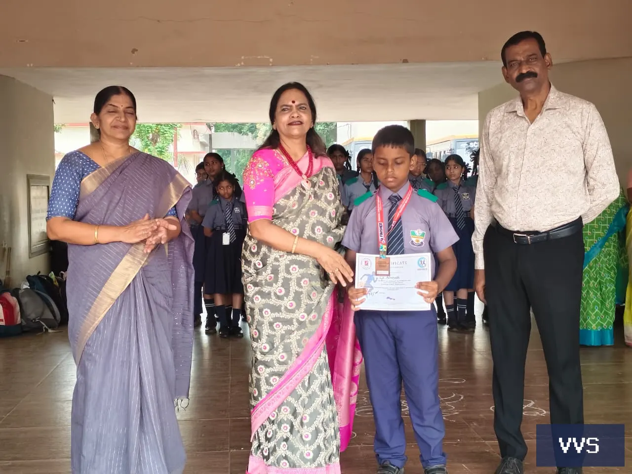 G.Navneeth of class 7 C won Bronze medal in the Yendada Run 2026 held on on 26 th
                  July at yendada ju