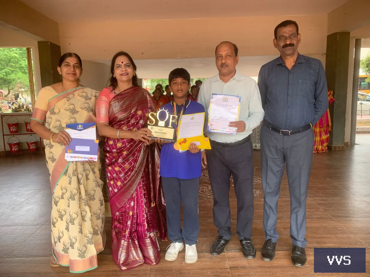 In connection with SOF olympiads Rohan of class 10 received SOF olympiad
                  excellence scholarship duri