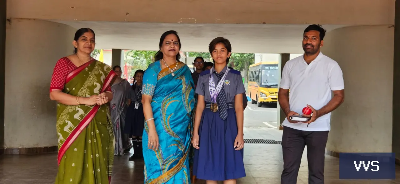 .K.Sushrutha of class9B secured 2 gold medals in open National Ranking
                  Championship 2026 conducted b