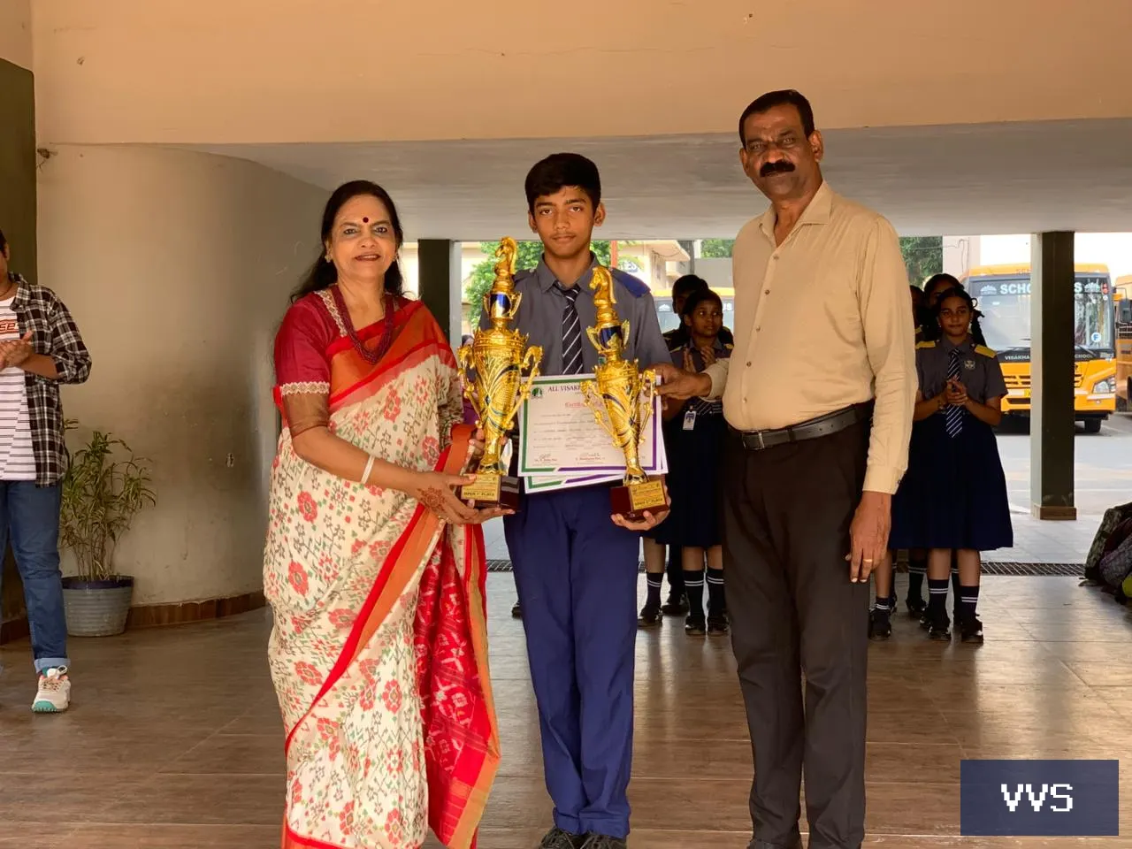 CH.Taneesh of class 9 E participated in under 17and 19 District selection Chess
                  competition. Won cas