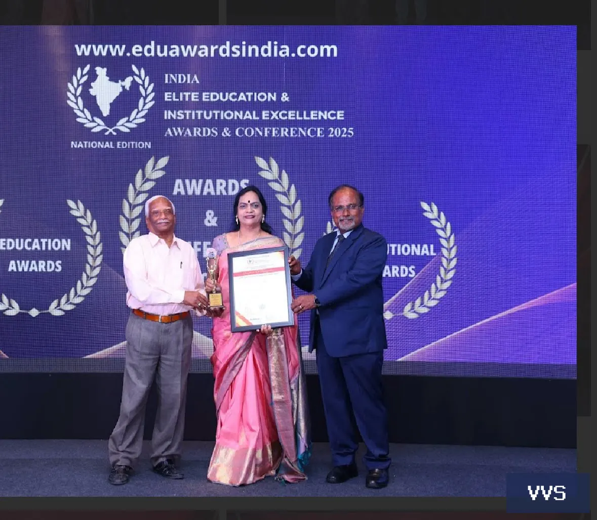 Happy and delighted to share the news that our beloved Principal madam is honored
                  with the prestigio