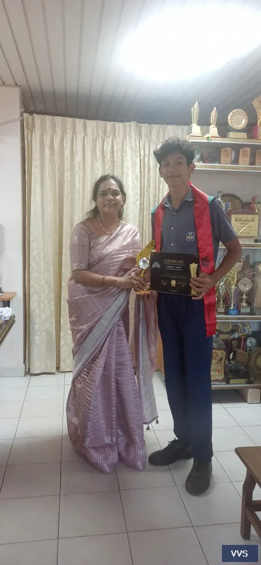 Aryan Dontara of class 9-Winner of CLM South Indian Fashion show 2024