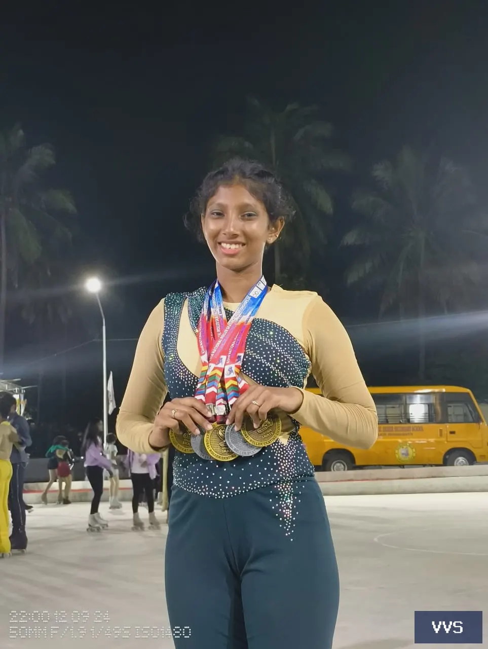 Greeshma wins 3 gold 1 silver and 1 bronze medal in 62nd national championship
                  held at Polachi , Ta