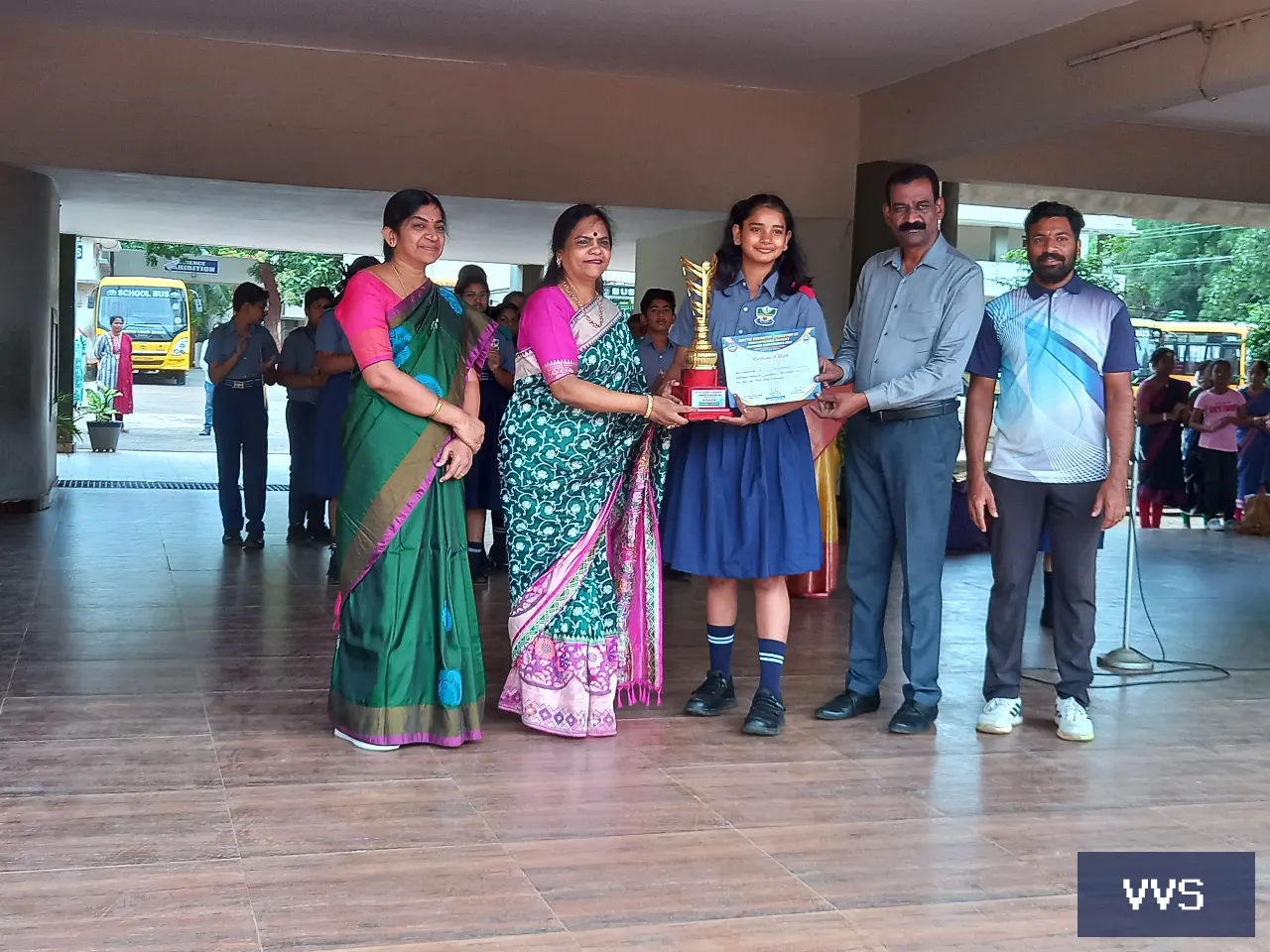 Ch.priyarshi of class 11 B winner of Badminton championship at District level
                  under 17 girls categor