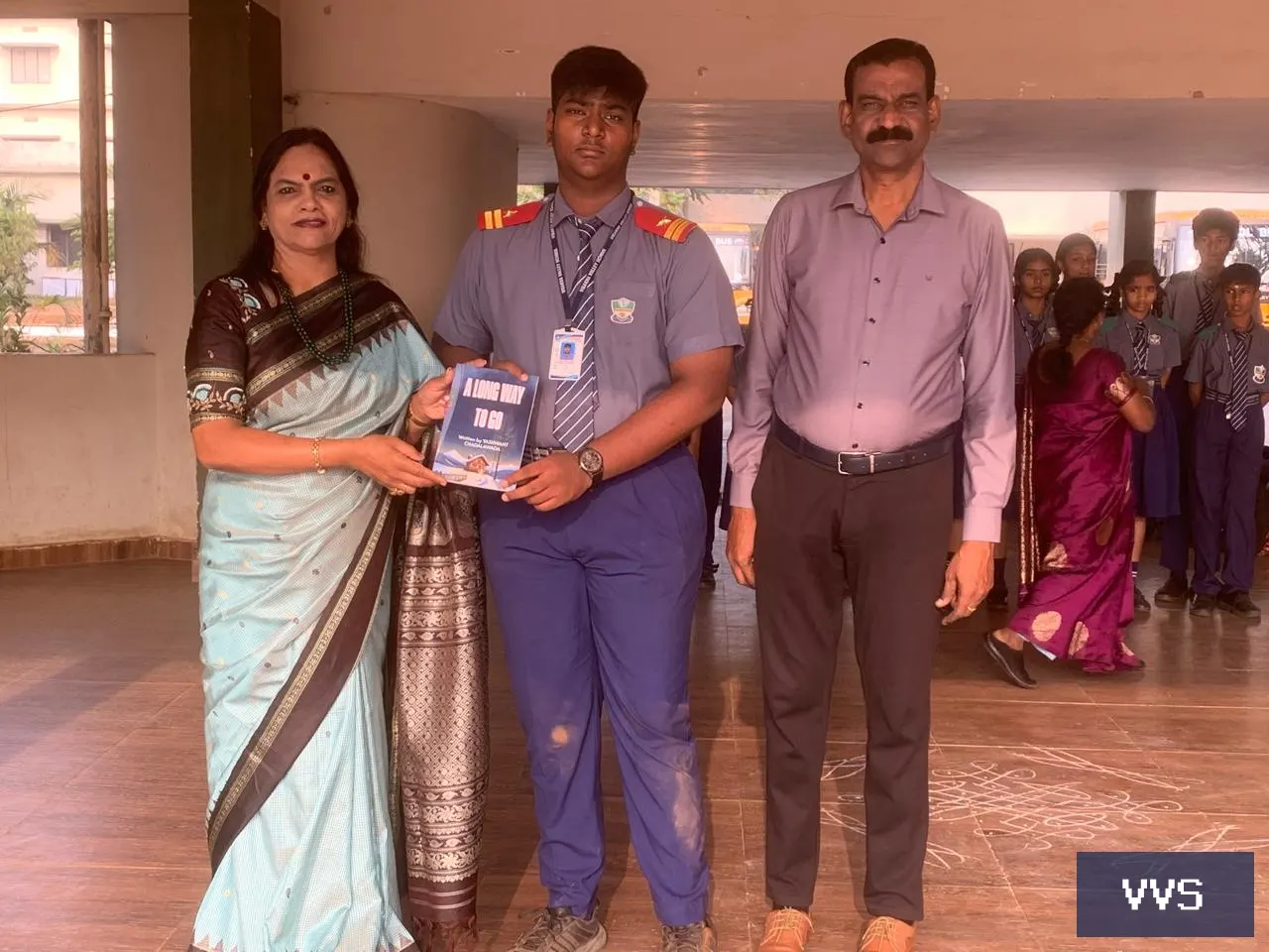 ASHWANT of class 11 A  Author of the Book.A LONG WAY TO GO — Visakha Valley School